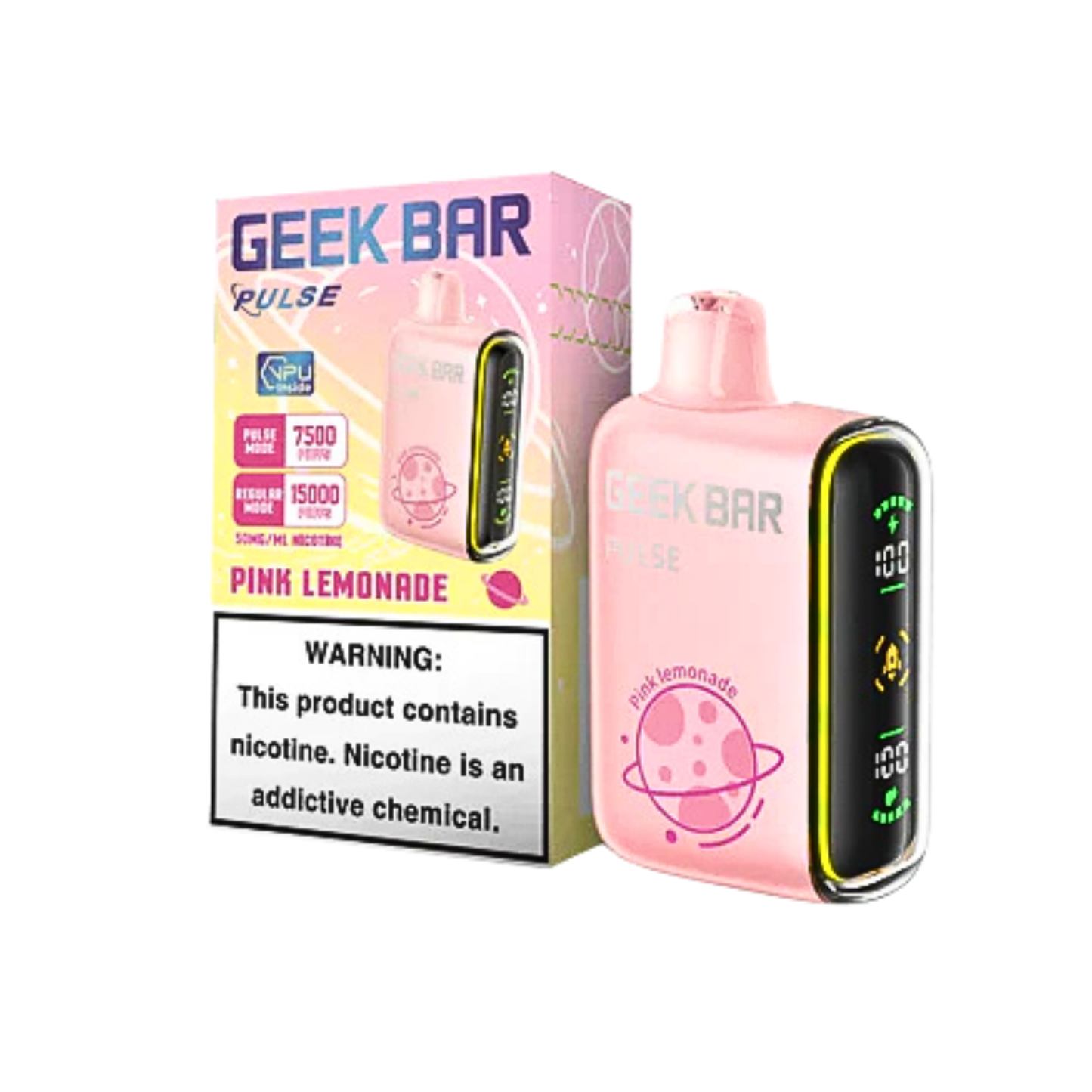 Geek Bar Pulse 15000 Puffs Disposable Vape – Box of 5.