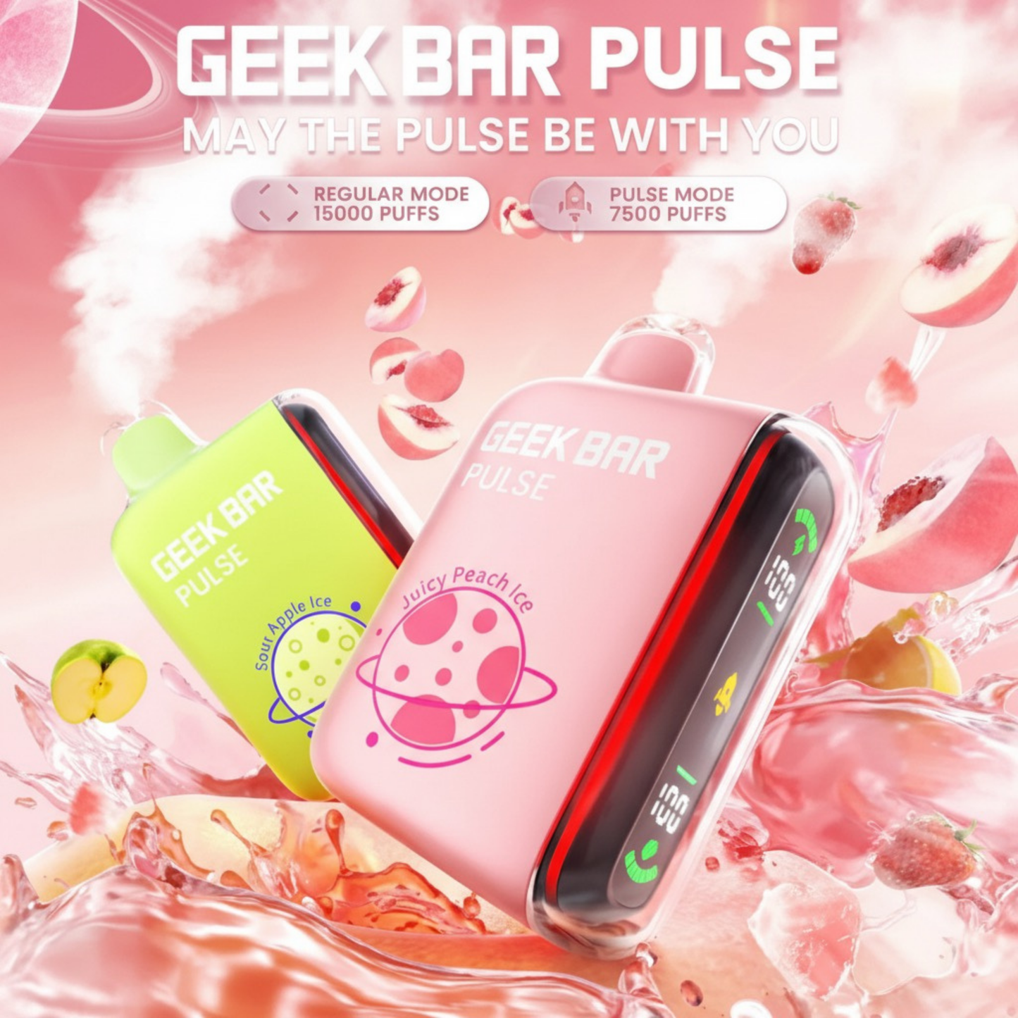 Geek Bar Pulse 15000 Puffs Disposable Vape – Box of 5.