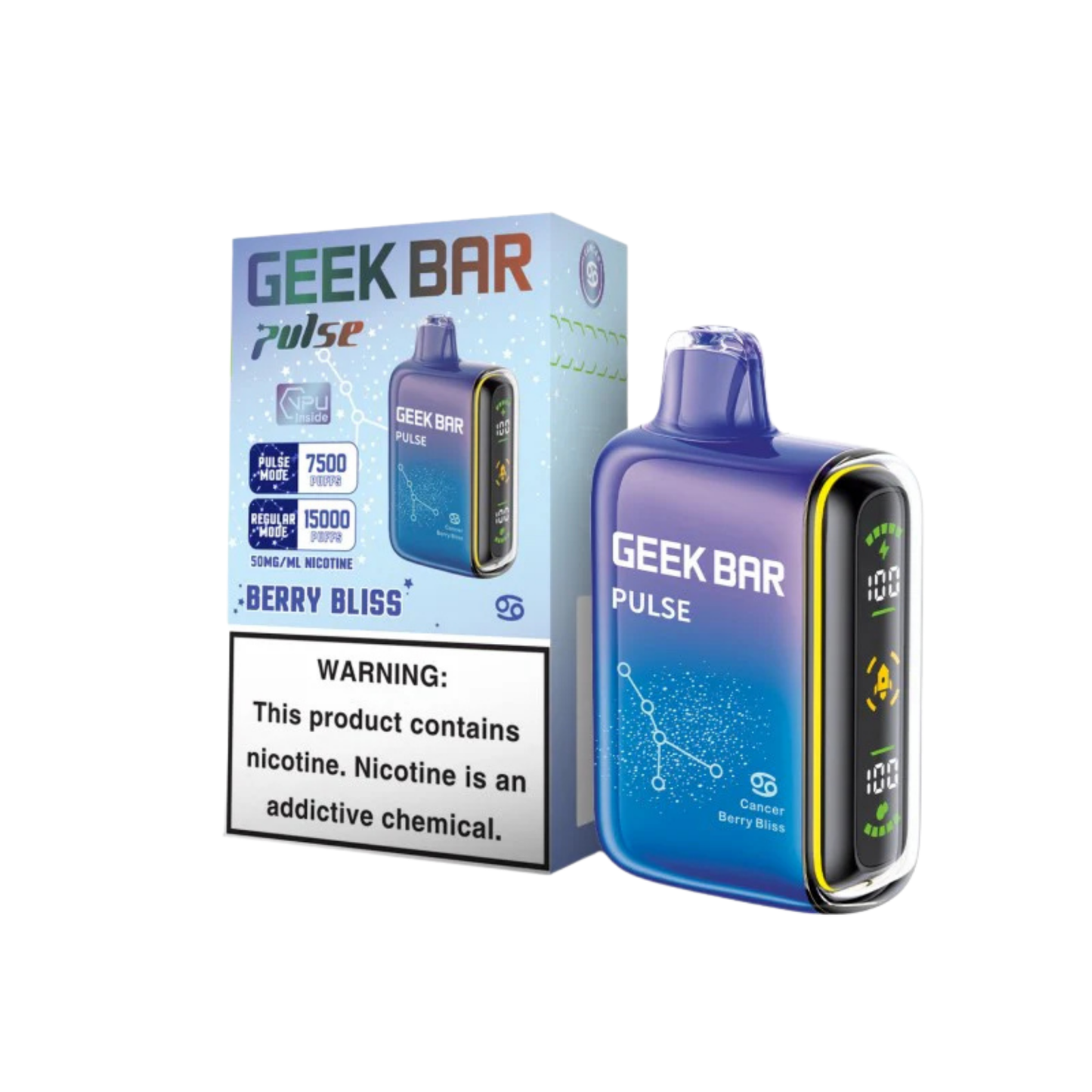 Geek Bar Pulse 15000 Puffs Disposable Vape – Box of 5.